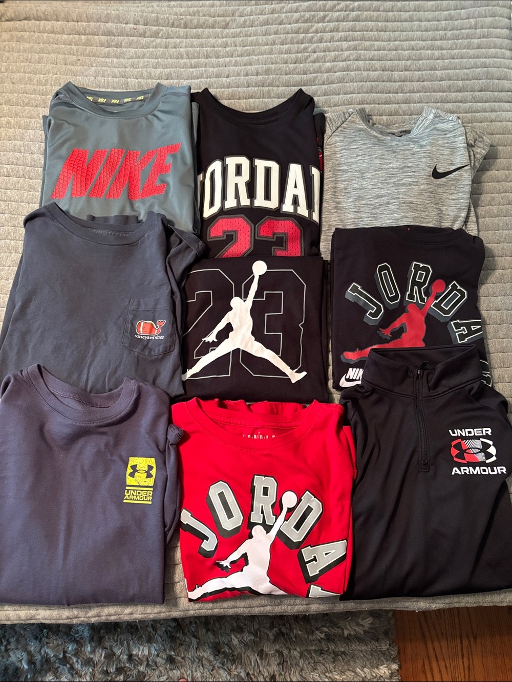 9 youth medium long sleeve shirts